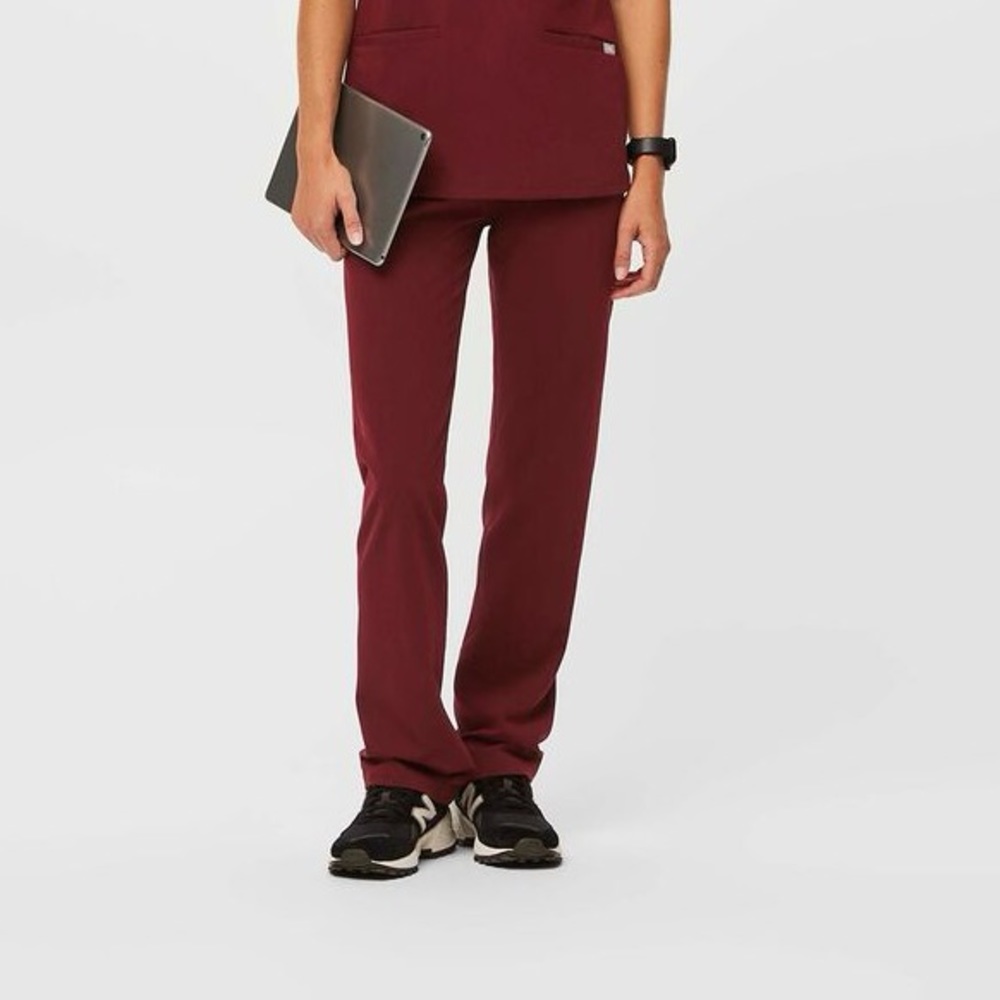Kade Figs Pants- Small Tall-BURGUNDY